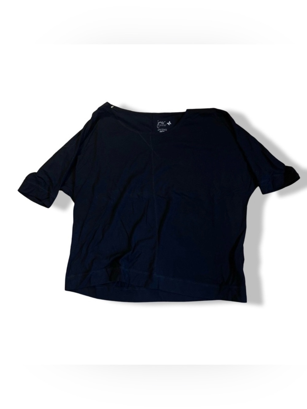 Women’s Just My Size Brand Basic Black Shirt Size 2X